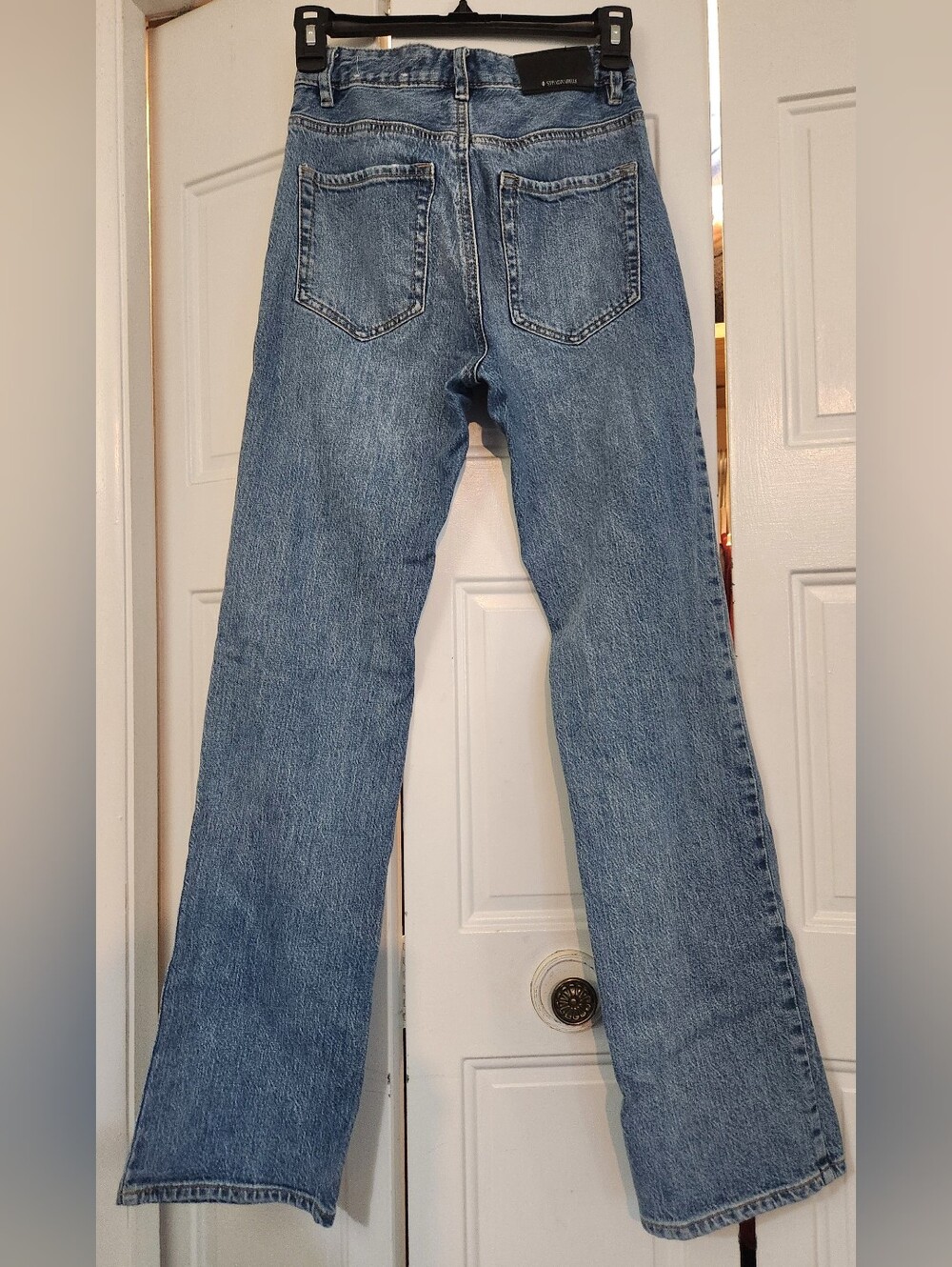 STARDIVARIUS HIGH RISE BOOT CUT JEANS, 2 - Picture 3 of 10